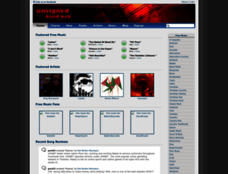 unsignedbandweb.com screenshot