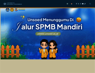 unsoed.ac.id screenshot