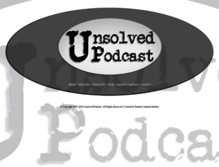 unsolvedpodcast.com screenshot