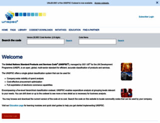 unspsc.org screenshot