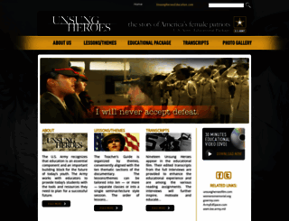 unsungheroeseducation.com screenshot