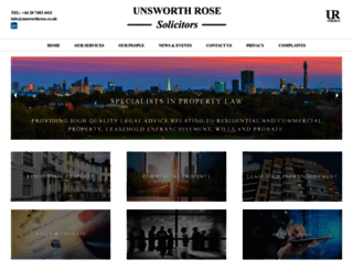 unsworthrose.co.uk screenshot