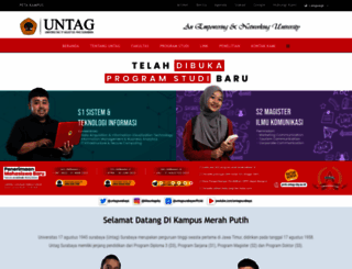 untag-sby.ac.id screenshot