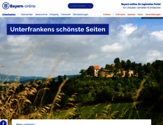 unterfranken-tourismus.de screenshot