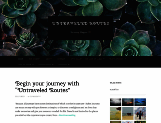untraveledroutes.wordpress.com screenshot