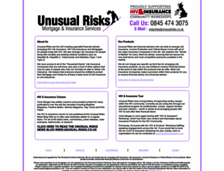 unusualrisks.co.uk screenshot