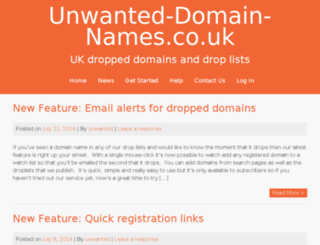 unwanted-domain-names.co.uk screenshot