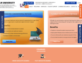 uol.eiilmuniversity.ac.in screenshot