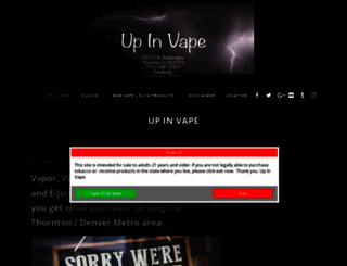 up-in-vape.com screenshot