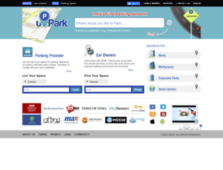 upark.in screenshot