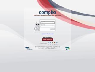 upenn.complio.com screenshot