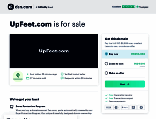 upfeet.com screenshot