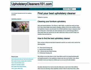 upholsterycleaners101.com screenshot