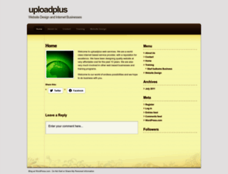 uploadplus.wordpress.com screenshot