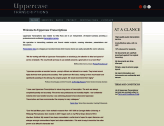 uppercase-transcriptions.com screenshot