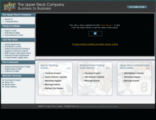 upperdeckb2b.com screenshot