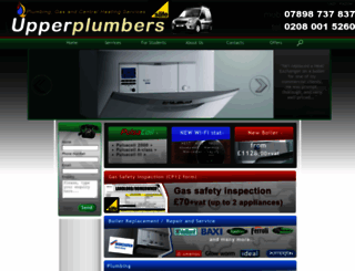 upperplumbers.co.uk screenshot