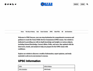 upscsuccess.com screenshot