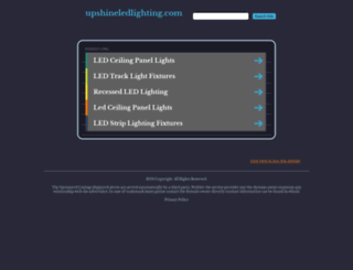 upshineledlighting.com screenshot