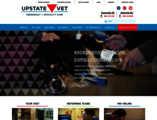 upstatevet.com screenshot