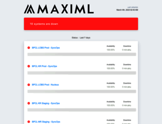 uptime.maximl.com screenshot