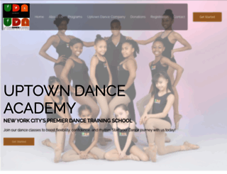 uptowndanceacademy.com screenshot