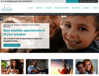 uptownedental.com screenshot