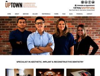 uptownprosthodontics.com screenshot