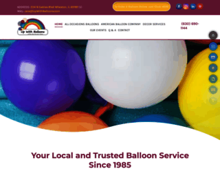 upwithballoons.com screenshot