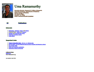 uramamurthy.com screenshot