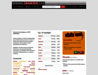 urbaanisanakirja.com screenshot