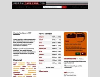 urbaanisanakirja.com screenshot