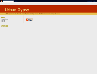 urban-gypsy.blogspot.com screenshot