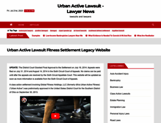 urbanactivelawsuit.com screenshot