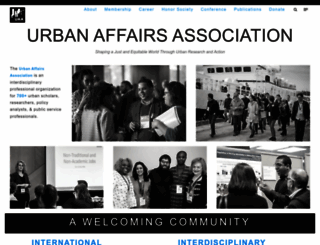 urbanaffairsassociation.org screenshot