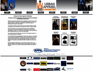 urbanapparel.com.au screenshot