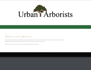 urbanarborists.com screenshot