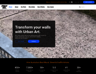 urbanartaustralia.com.au screenshot