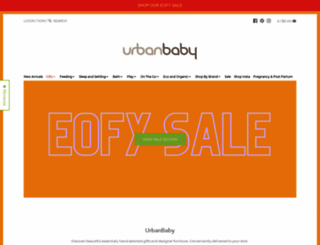 urbanbaby.com.au screenshot