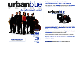 urbanbluemusic.co.uk screenshot