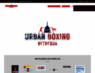 urbanboxingbethesda.com screenshot