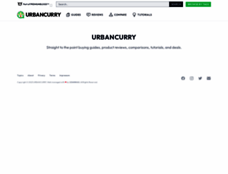 urbancurry.com screenshot