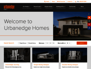 urbanedgehomes.com.au screenshot