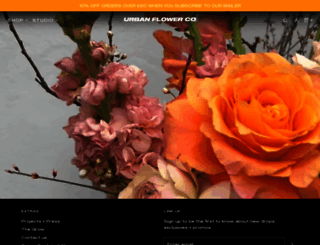 urbanflowercompany.co.uk screenshot