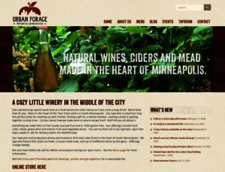 urbanforagewinery.com screenshot