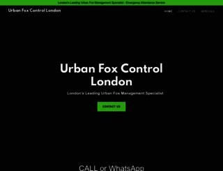 urbanfoxcontrollondon.co.uk screenshot