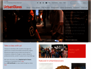 urbanglass.org screenshot
