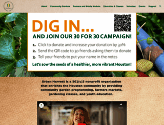 urbanharvest.org screenshot