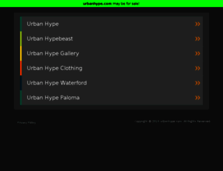 urbanhype.com screenshot