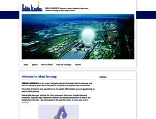 urbanlearning.eu screenshot